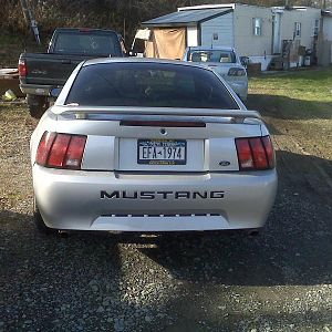 rear of car
