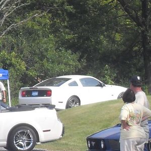 saleen finally started .leave it to human power!!!
