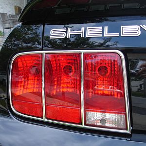 Chrome taillight trim.