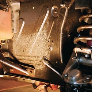 front driver's side inner fenders - all factory original