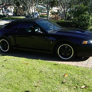 Cobra new rims passenger side view
