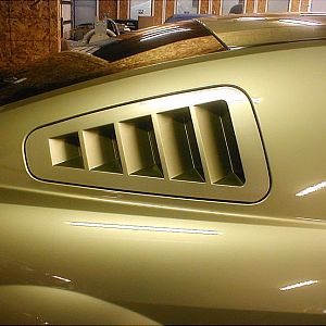 Finished louvers