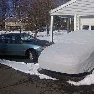 perched with the daily next to it