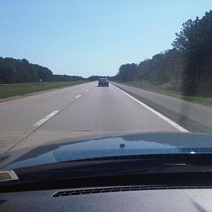Burning the highway grind