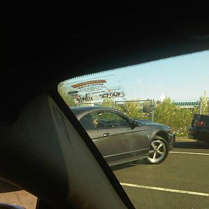 Coming out the lot