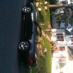My Clean Stang outside the Casa