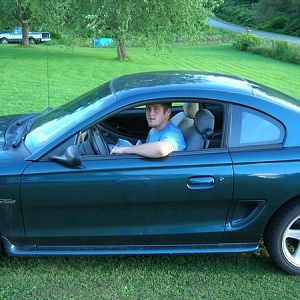 behind the wheel