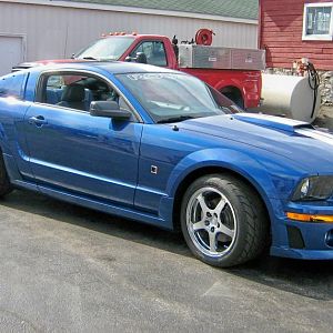 Passenger side view of the Roush
