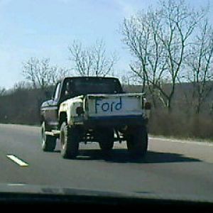 Had to make sure you knew... It's a F***ing FORD!!
At least he spelled it right...