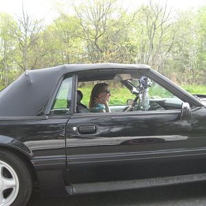Me driving on montauk cruise