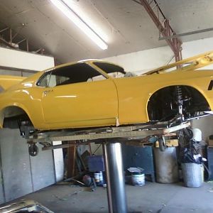Side View of car with Front and Rear Suspensions installed.
Sorry about the quality, this was sent to my Cell Phone
