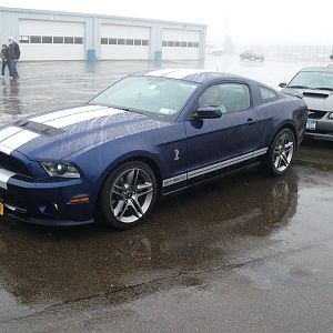 Waiting to get on the track