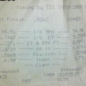 7 13 12 Spencer speedway
 Really its 1/10 not 1/8
first time ever being @ the track