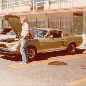 My first Shelby GT350.I traded a Boss 351 for it.
