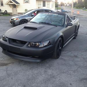 After the matte black dip