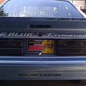 Finish up The rear Airbrushing. And painted The MUSTANG bumper letters.