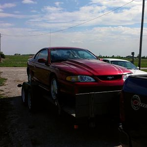 All loaded up on my trailer in Michigan ready for the long trip home