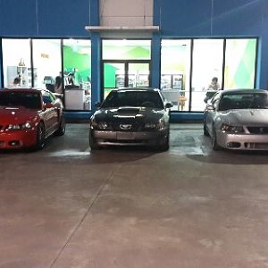 With friends.