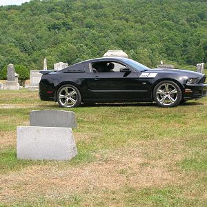 Not the happiest surroundings, but here's my car...