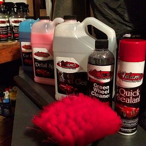 New brush and gallons of liquids :D
