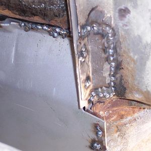 8/10/16 Welded in patch l/s outer cowl side panel.