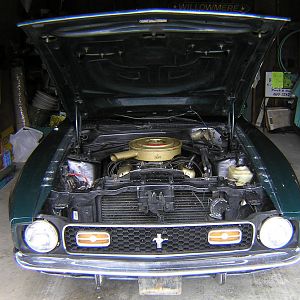 hood open