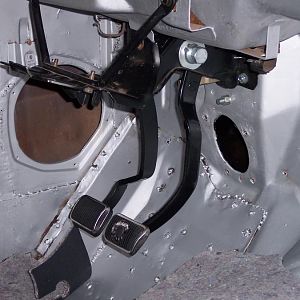 11/9/16 Installed clutch pedal & power brake pedal.