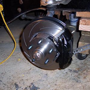 11/11/16 Installed the passenger's side disc brake conversion kit.