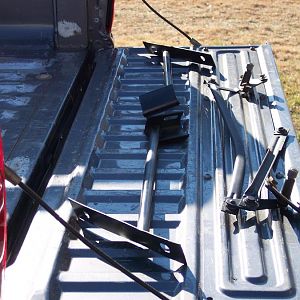 1/1/17 Painted front bumper outer brackets, & wiper linkage.