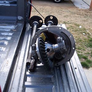 3/11/17 Got the rear center chunk rebuilt w/ trac-lok, new bearings, 3.50 gears & new axle bearings.