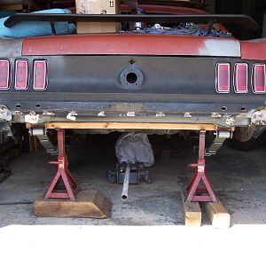 3/19/17 Removed the old rear leaf spring shackle frame bushings, installed new bushings, new leaf springs & shackles.