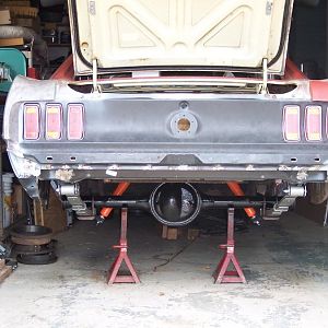 3/25/17 Rear housing is in along with the Koni shocks.