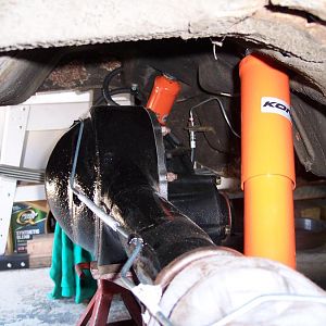 4/2/17 I Installed the rear axle housing vent line, the rubber line from the metal line to the rear axle housing,  the metal line from the distributio