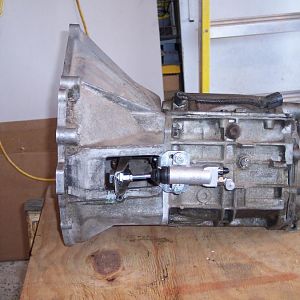 5/28/17 Installed the clutch slave cyl part of the hydraulic clutch system.