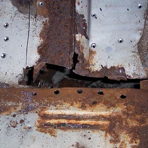 Started removing the r/s toe board.