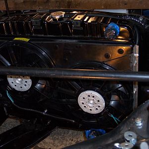9/9/17 Finished the wiring at the cooling fans.