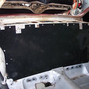 10/15/17 Test fitting the trunk divider panel.