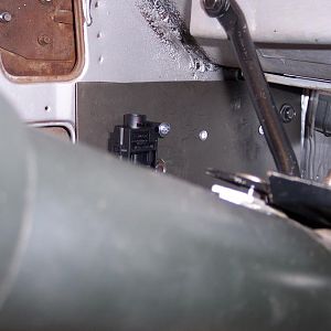 Painted relay mounting panel & mounted fuel pump cut off switch.