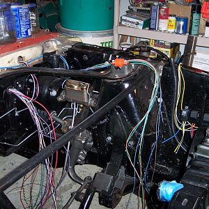 12/12/17 Ran the wiring for all the front lights through the firewall.