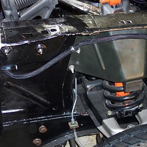 1/10/18 Solenoid wires routed under the fender.