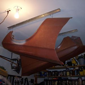 1/16/18 Storing the fenders for the coupe.