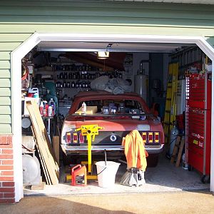 8/26/18 Our cramped 1 car garage.