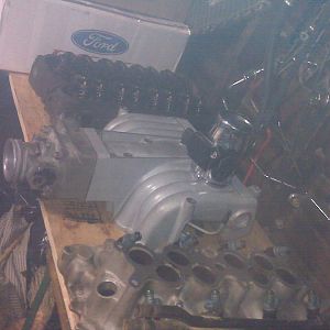 my setup so far gt 40 p heads corbra upper and lower manifold (explorer) 24# injectors 70mm mass air meter and housing just missin a t/b