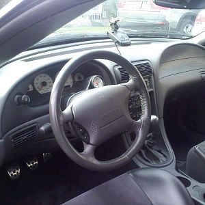 Just the interior, pretty much stock except for the boost gauge.