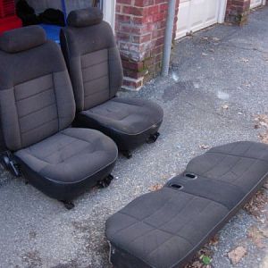 black seats